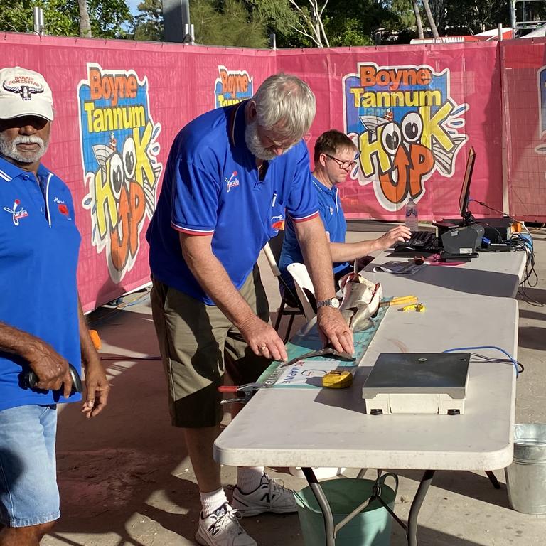 Day 1 of the Boyne Tannum Hookup saw some nice fish caught and weighed in as the competition got underway. Picture: Nilsson Jones