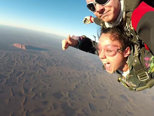 See Uluru from above and be in awe of this natural wonder. Picture: Tourism NT.