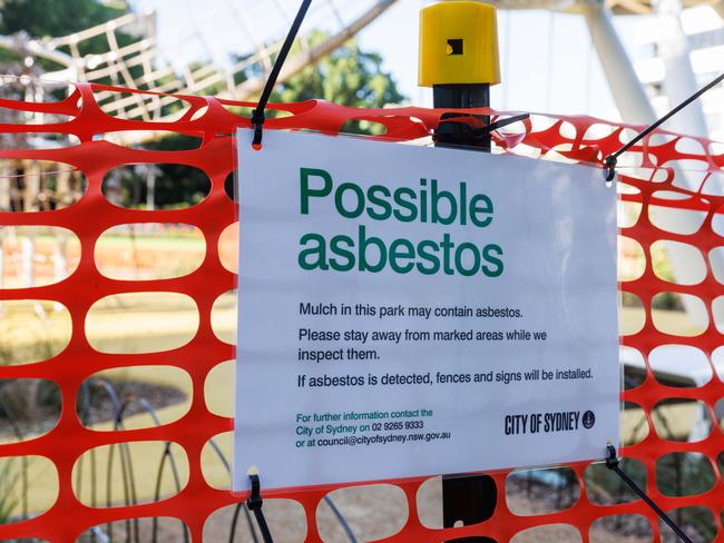 North Rosebery Park in Rosebery has bonded asbestos on its site. Picture: David Swift