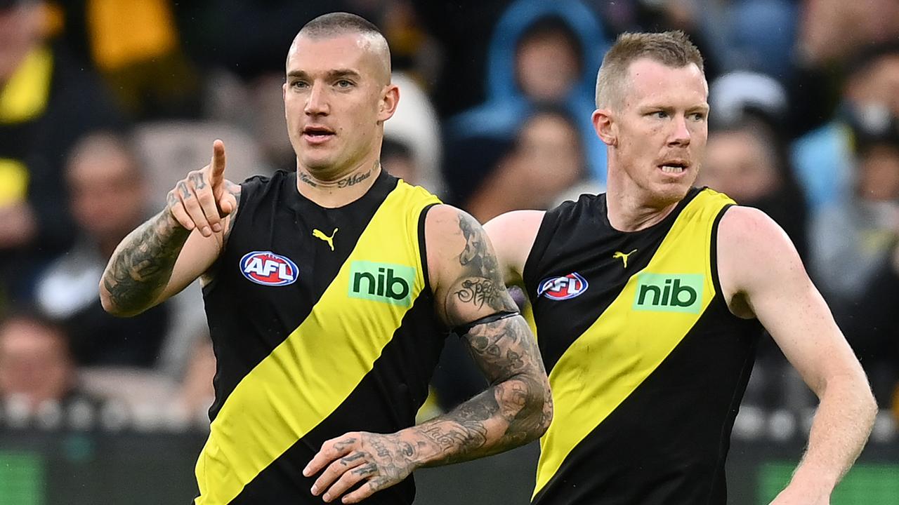 Dustin Martin has made a bang since coming back for the Tigers. Photo by Quinn Rooney/Getty Images.