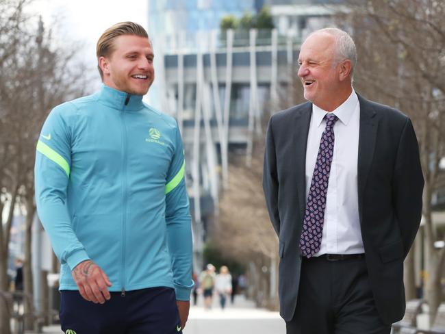 Arnold was finally ready to take the plunge and get Cummings into the Socceroos squad. Picture: Lisa Maree Williams/Getty Images