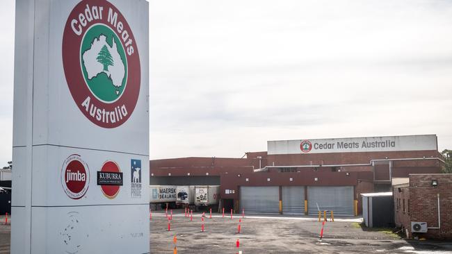 The Cedar Meats factory in Brooklyn has been shut down after a Covid19 cluster. Picture: Jake Nowakowski