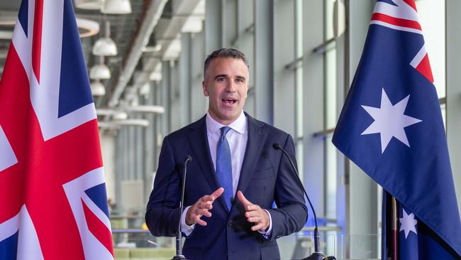 Premier Peter Malinauskas at BAE Systems Submarines Academy for Skills and Knowledge at Barrow-in-Furness, United Kingdom. Picture: BAE SYSTEMS,