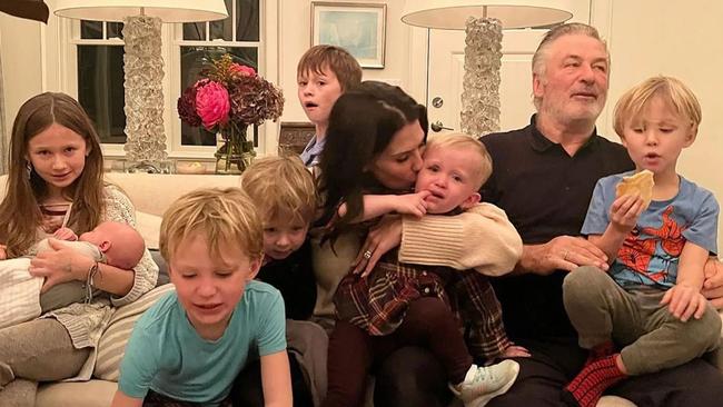 The Baldwin brood isn’t easy to wrangle. Picture: Instagram