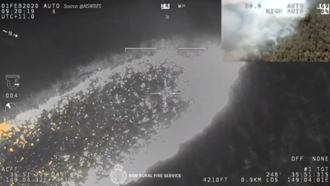 Aerial footage shows scale of out-of-control blaze in ACT