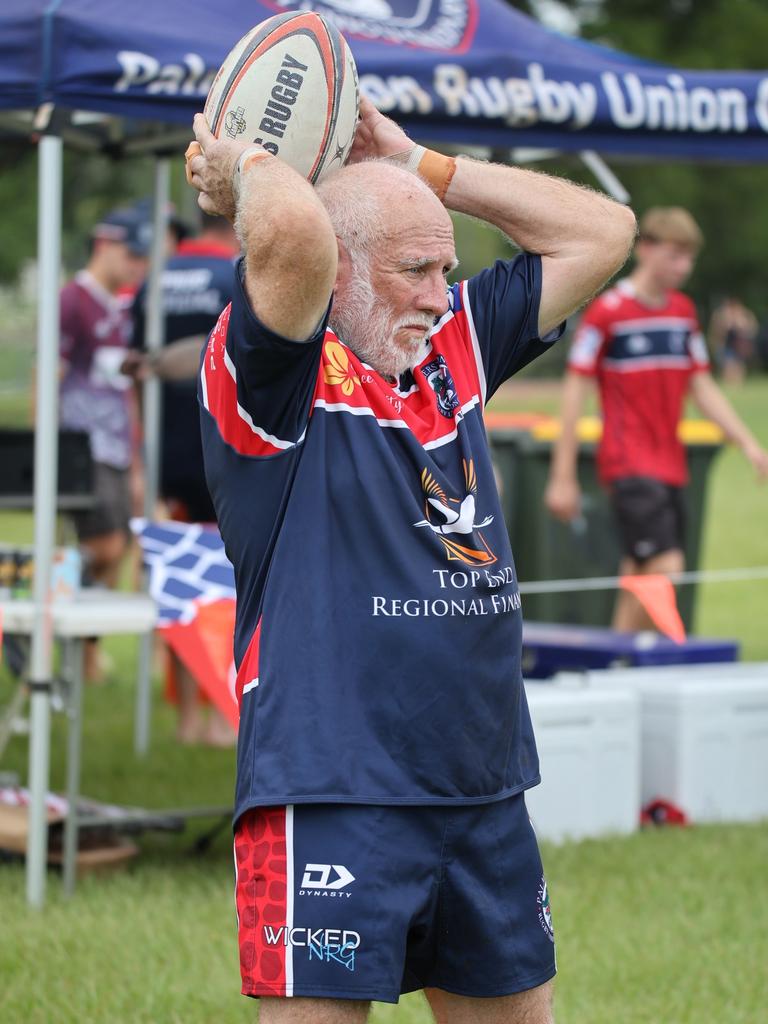 Dennis Bree throwing a lineout. Picture: From The Sideline Sports Photography