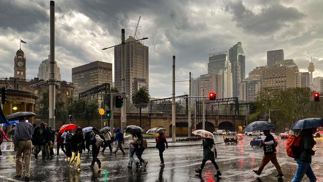 The end of winter brought storms to the southeast with the first day of spring an indication of what’s to come. Picture: NCA NewsWire Photos/ Nicholas Eagar.