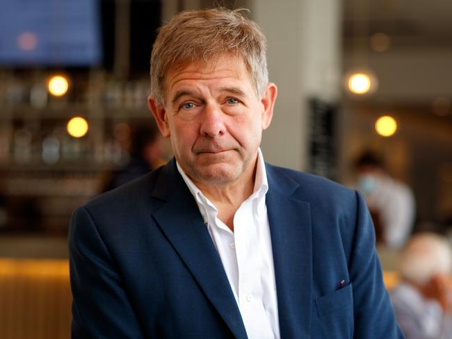 Ed Peter, part owner of the Duxton Hotel Group, at the bar of the Cremorne Hotel in Unley on March 24, 2022. Picture Matt Turner.