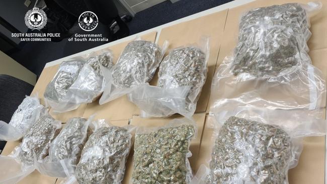 Supplied Editorial Two cannabis stashes were found in two Adelaide hotels. Picture: SA Police