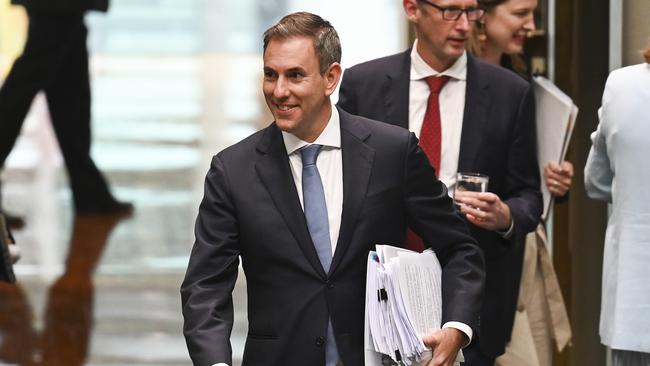 CANBERRA, AUSTRALIA, NewsWire Photos. MARCH 18, 2024: Federal Treasurer Jim Chalmers during Question Time at Parliament House in Canberra. Picture: NCA NewsWire / Martin Ollman