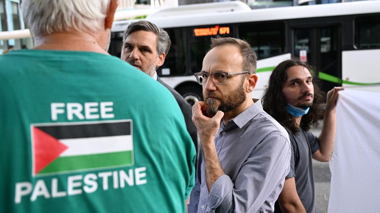 Greens Leader Adam Bandt says Anthony Albanese must take action against Israel. Picture: Dan Peled / NCA NewsWire