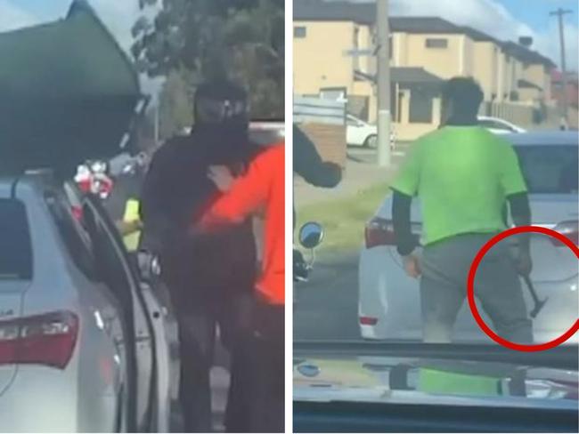 A heated road rage incident unfolded on a bustling Perth road, where a hammer was wielded and a wheely bin was hurled, leaving witnesses stunned.