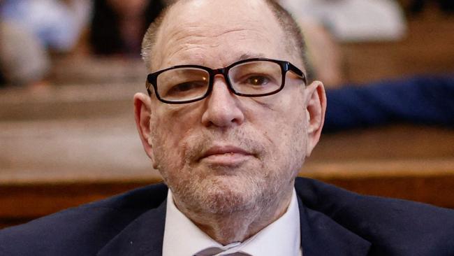 (FILES) Former film producer Harvey Weinstein appears in Manhattan Criminal Court for a pretrial hearing, following his overturned sex crimes conviction, in New York City, July 19, 2024. Former Hollywood movie producer and convicted sex offender Harvey Weinstein was hospitalized after an "alarming blood test result," his lawyer said late December 2, 2024. Weinstein's attorney Imran Ansari told AFP via email that the 72-year-old was taken to a New York hospital for "emergent treatment due to an alarming blood test result that requires immediate medical attention." (Photo by KENA BETANCUR / POOL / AFP)