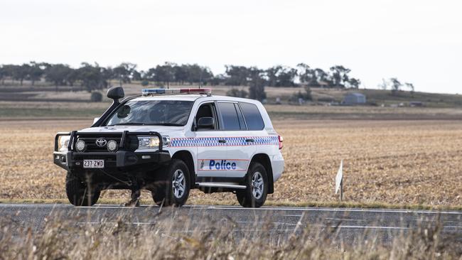 A generic photo of a crash on the Warrego Highway west of Toowoomba. Picture: FILE / Kevin Farmer