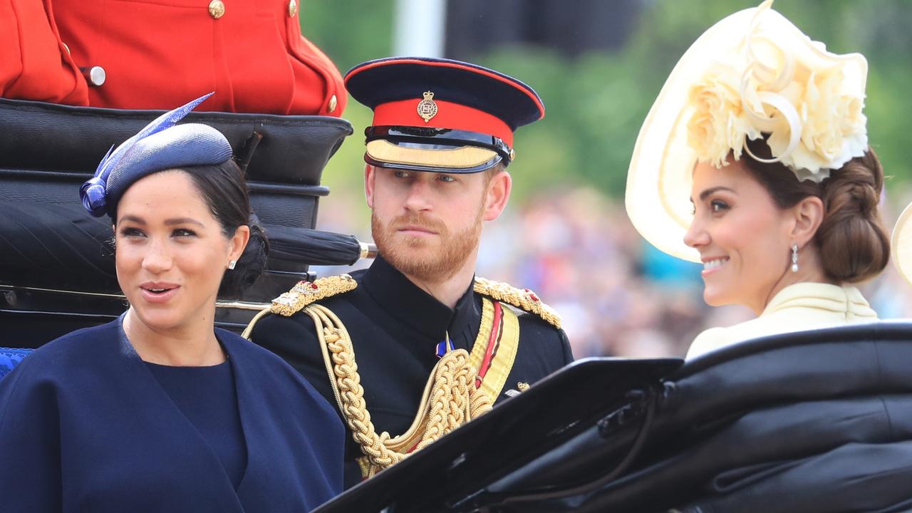 The demise of the ‘Fab Four’ has been further inflamed by Meghan and Harry’s escape to the US. Picture: Gareth Fuller/PA Wire