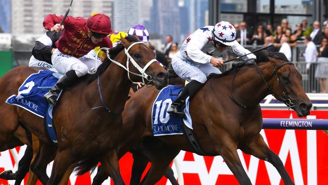 Zousain was unable to reel in Sunlight in the Coolmore Stud Stakes. Picture: Gatty Images