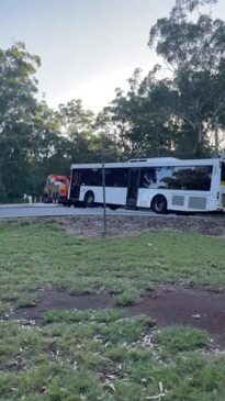 One injured after bus breaks down in west Toowoomba.