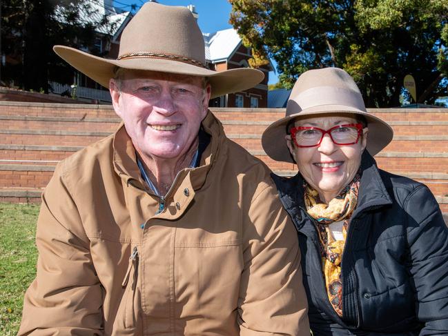 James and Julie Campbell enjoying the Toowoomba Grammar School and Downlands College rugby. The annual O'Callaghan Cup was held at Toowoomba Grammar. Saturday August 19, 2023