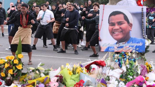 Crowds pay tribute to Solomone. Picture: Wayne Taylor