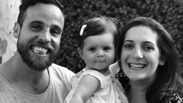 Paula and Adrian Ardesi with their daughter Valentina.