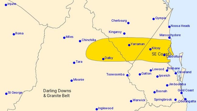 The general storm warning update issued at 4.41pm.