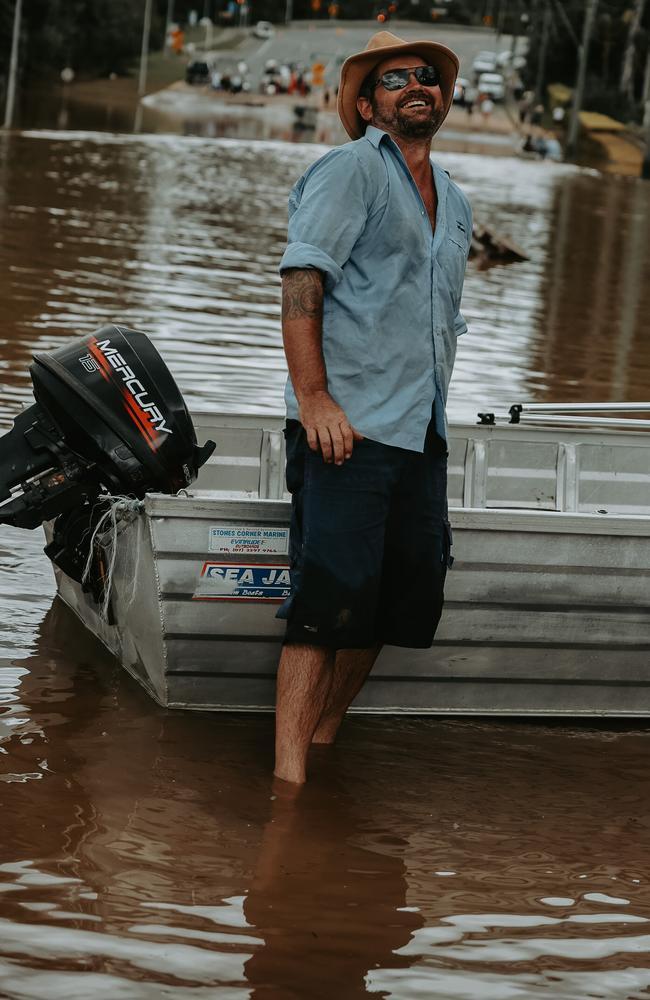 Dan Hill and his trusty tinnie. Picture: Allie Lee