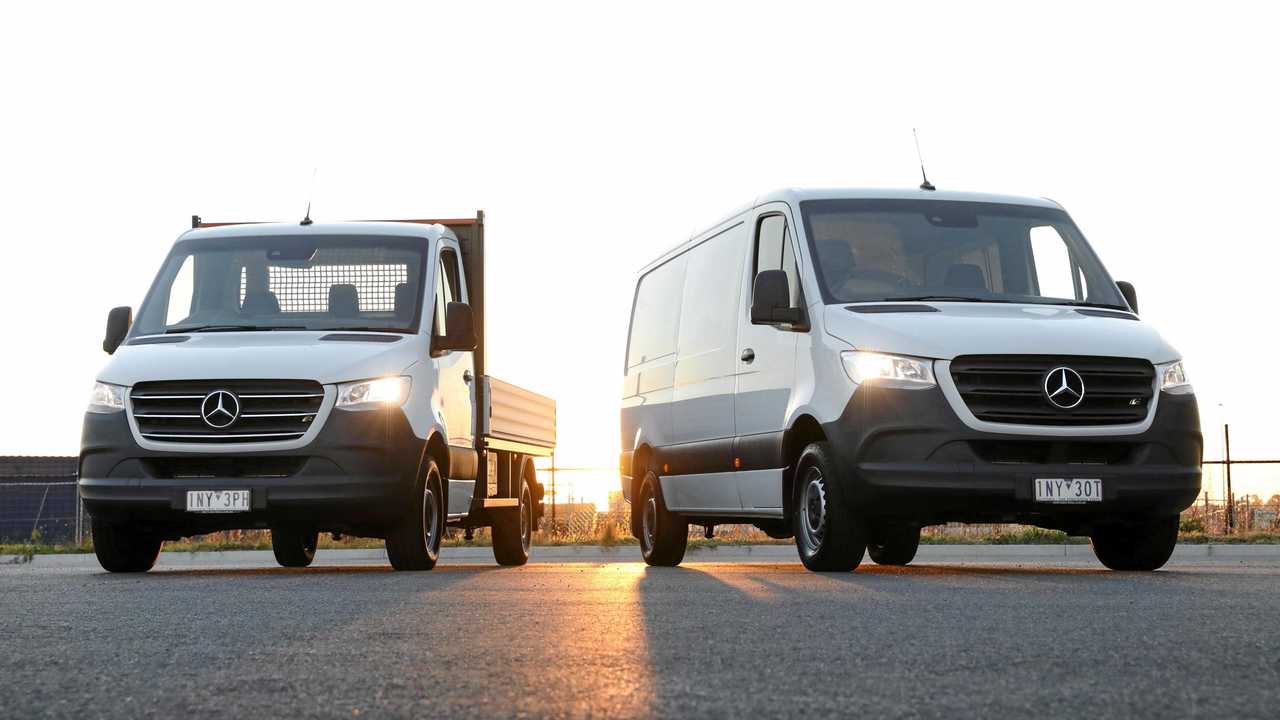 The 2018 Mercedes-Benz Sprinter range has increased prices, but improved tech and safety equipment. Picture: Mercedes-Benz