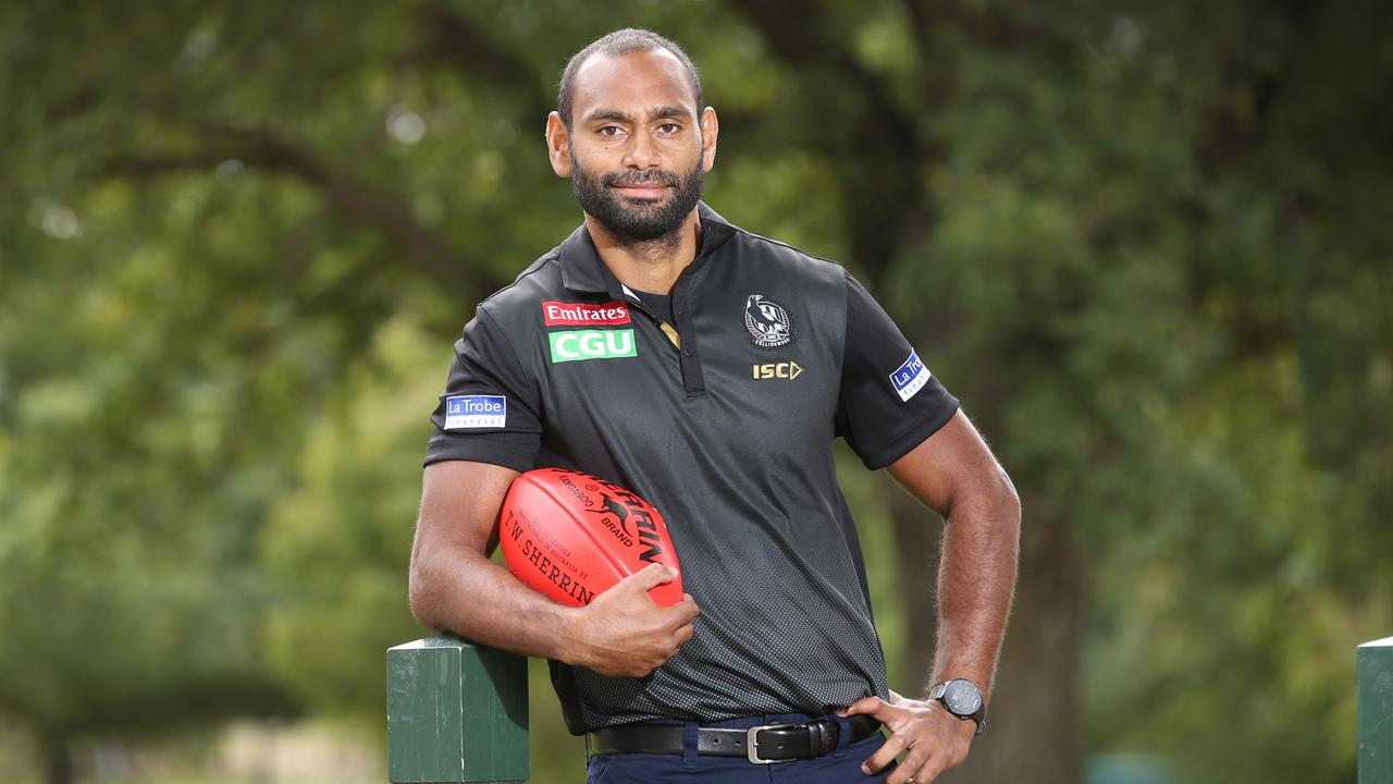 Travis Varcoe says indigenous players should be able to enjoy playing the game they love without copping racial slurs from fans. Picture: David Caird