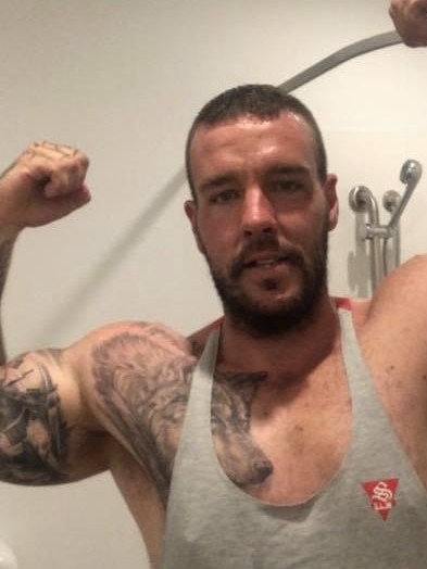 Scott Evans admitted to sending Dencio pictures of topless men and a video of a man pulling a tractor with his genitals. Picture: Facebook