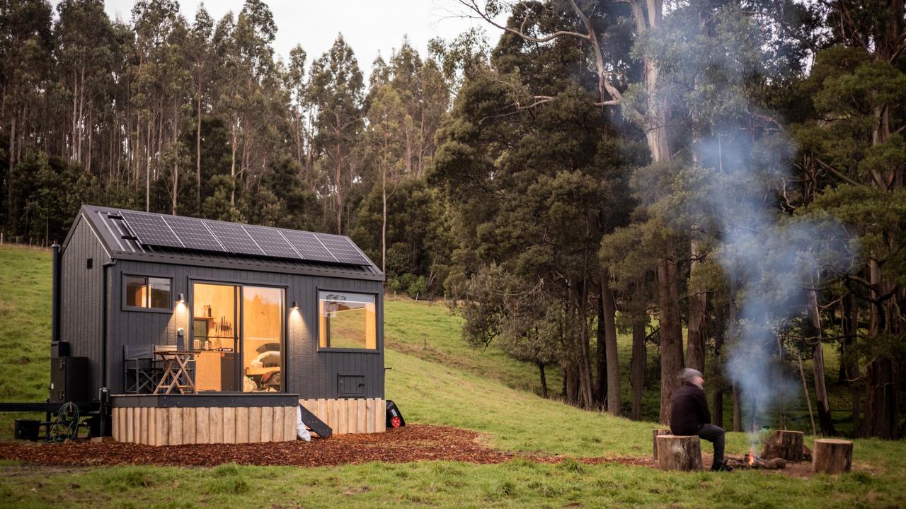 Unyoked's new 'Olive' nature retreat at Winnaleah. Picture: Cam Blake Photography