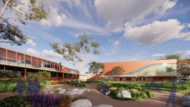 AutoCAD render of the new Warriappendi school campus at Thebarton. Picture: Supplied