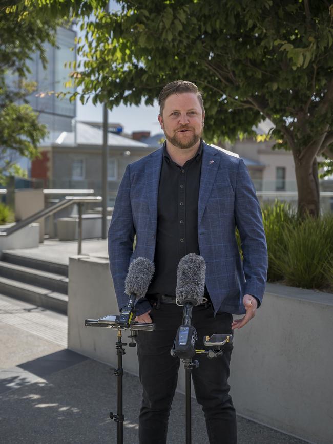 Luke Edmunds Labor member for Pembroke in relation to the release of the Gruen Report. Picture: Caroline Tan