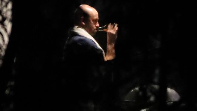 Former NRL chief executive Todd Greenberg has a beer after being stood down on Monday. Picture: Jonathan Ng