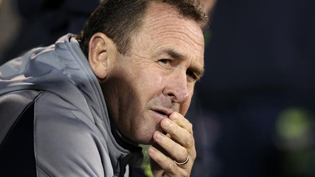 Ricky Stuart watches on from the sidelines.