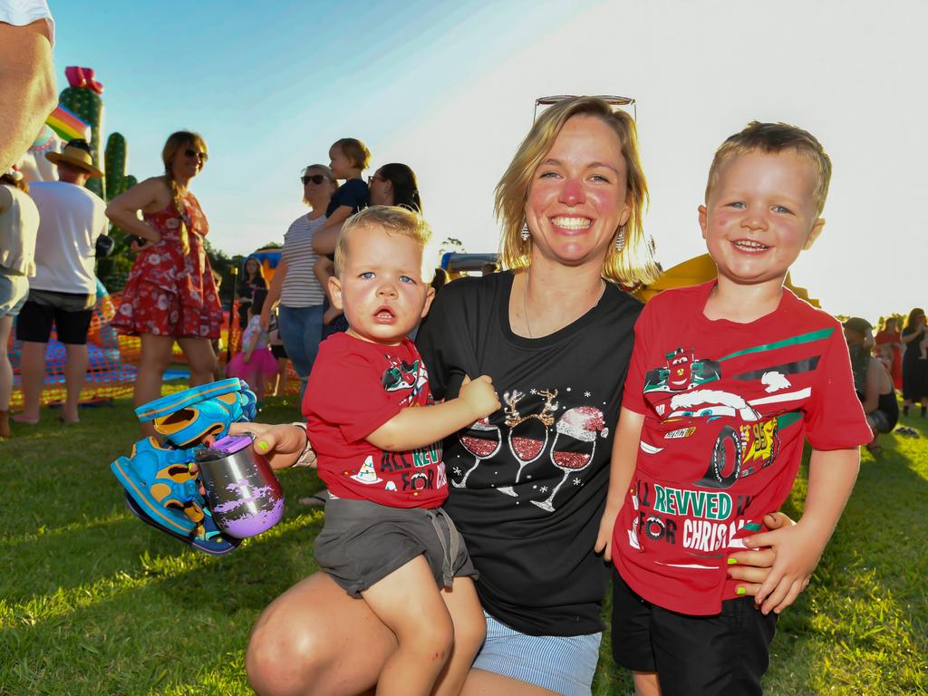 Rachel Devine with Billy and Max.