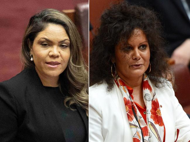 NT senators, the CLP's Jacinta Nampijinpa Price and Labor's Malarndirri McCarthy