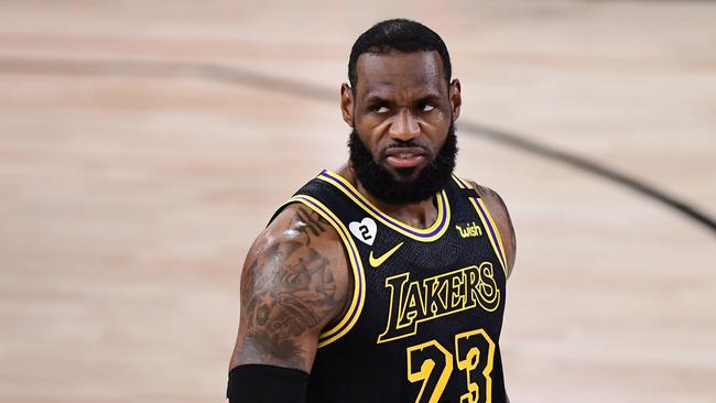 LeBron James breached the NBA’s COVID protocols. Picture: Douglas P. DeFelice