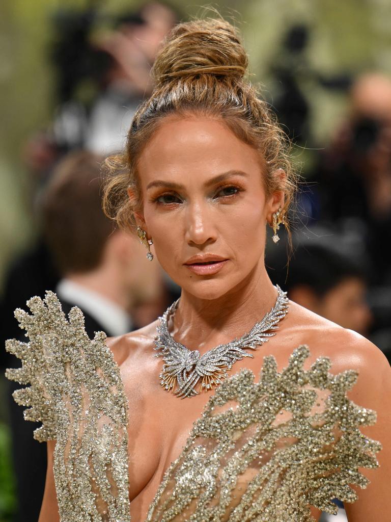 J Lo attended the Met Gala alone this month. Picture: AFP