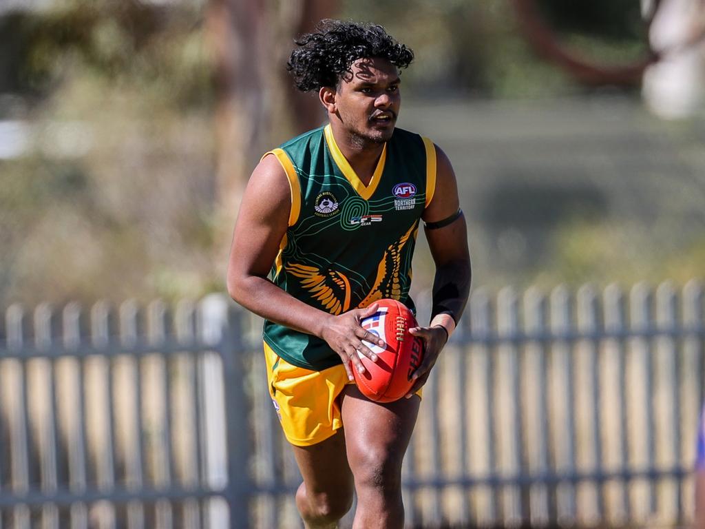 Kane Sevallos has enjoyed his best season in a Pioneer jumper. Picture: AFLNT Media
