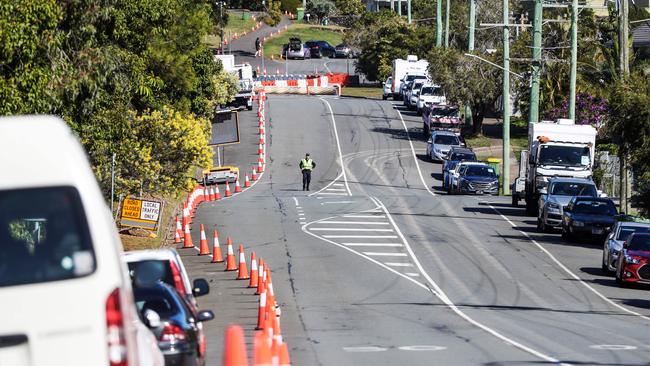 The new no-man’s land in Dixon Street, Coolangatta. Picture: Nigel Hallett