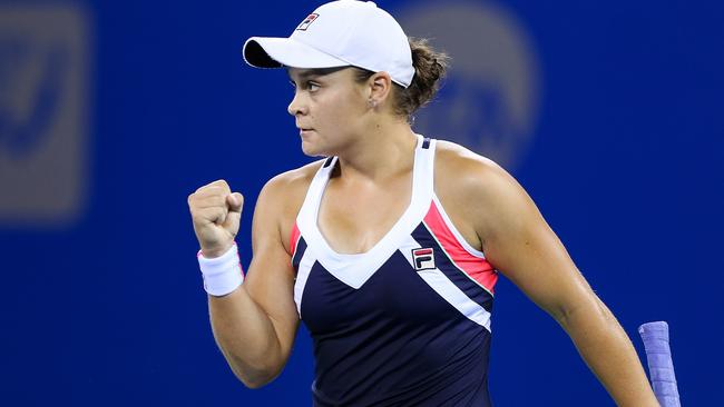 Ash Barty has enjoyed a stunning season, climbing from 325th in the world to No.23. Picture: Getty