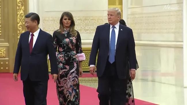 Melania stuns in Chinese inspired Gucci dress 