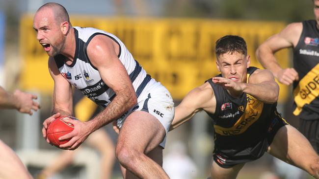 South Adelaide’s Matthew Broadbent breaks clear during the victory. Picture: Dean Martin