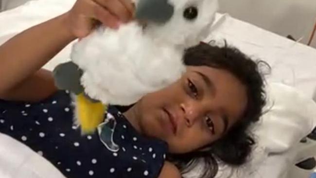 The Tamil mother of the “Biloela Family”, Priya Murugappan, has released a video message from Perth Children’s Hospital, where her daughter Tharnicaa is being treated.