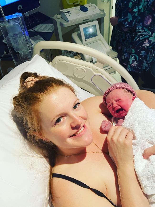 Midwife Imogen Paine had her two children at Hobart Private. Picture: Imogen Paine