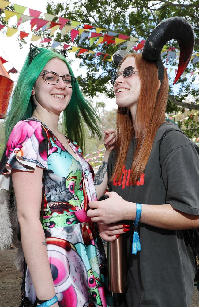 Festival-goers at the Woodford Folk Festival in 2019. Photographer: Liam Kidston.