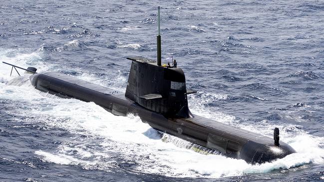 The HMAS Rankin, a Collins-class submarine.