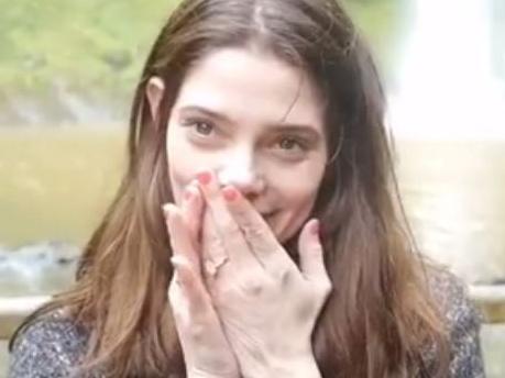 Ashley Green's proposal video posted to her Instagram page. Source: INSTAGRAM @ashleygreen