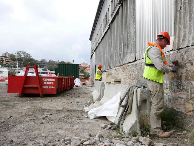 The clean up project at the site last year. Picture: Elenor Tedenborg