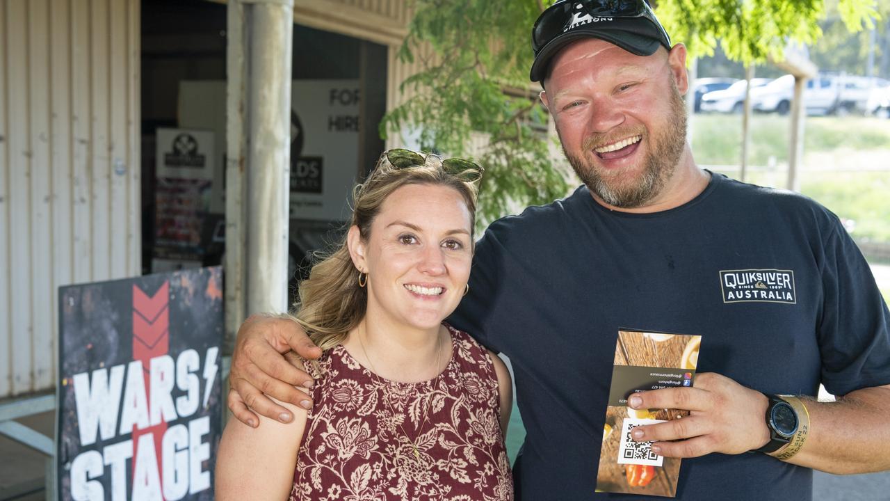 Sarah Graham and Ash Banks at Meatstock at Toowoomba Showgrounds, Friday, April 8, 2022. Picture: Kevin Farmer